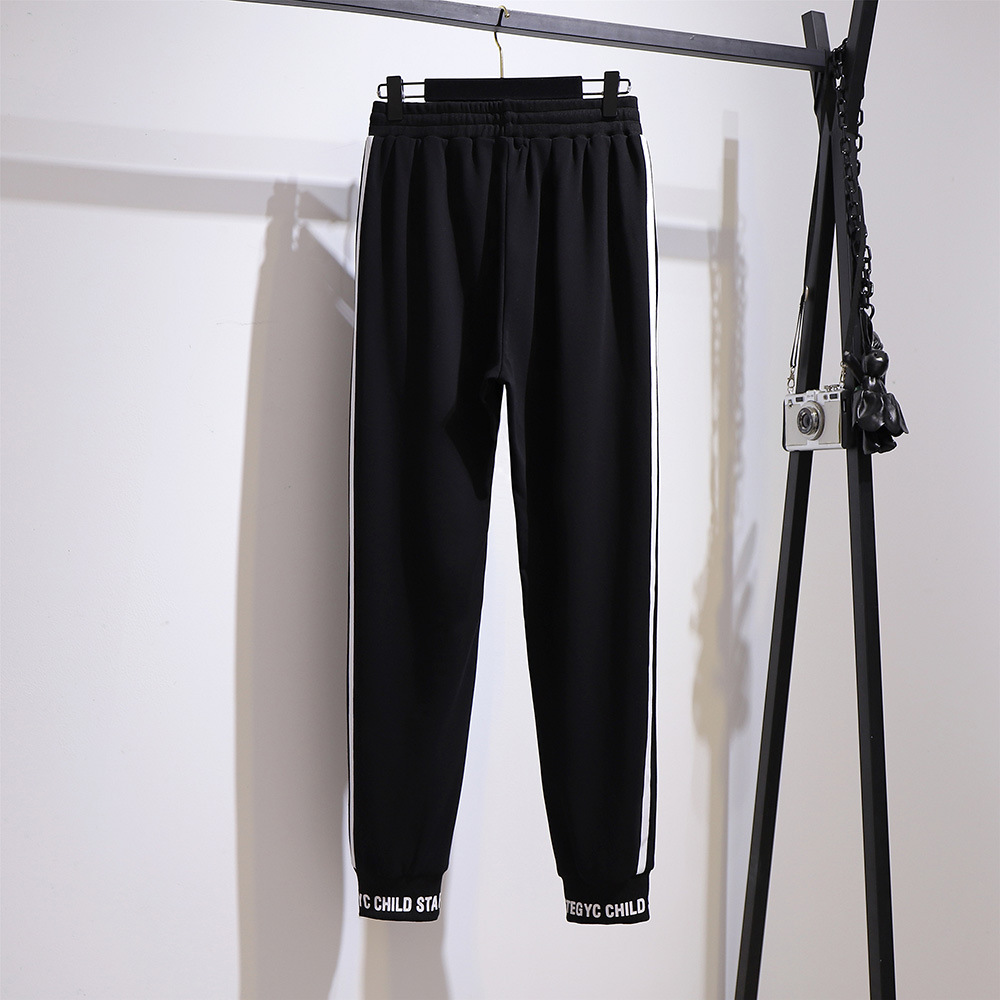 Dameskleding Extra grote maten dames brief vest trui slim sport legging herfst dik meisje mode pak vrouwelijk_voghion.com