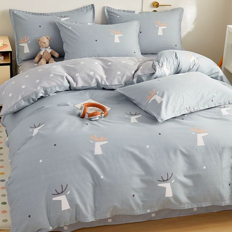 100% algodón cubierta de edredón de algodón una sola pieza una sola persona doble cubierta de edredón 150x200x230 dormitorio estudiantil de 1,5 m sábanas