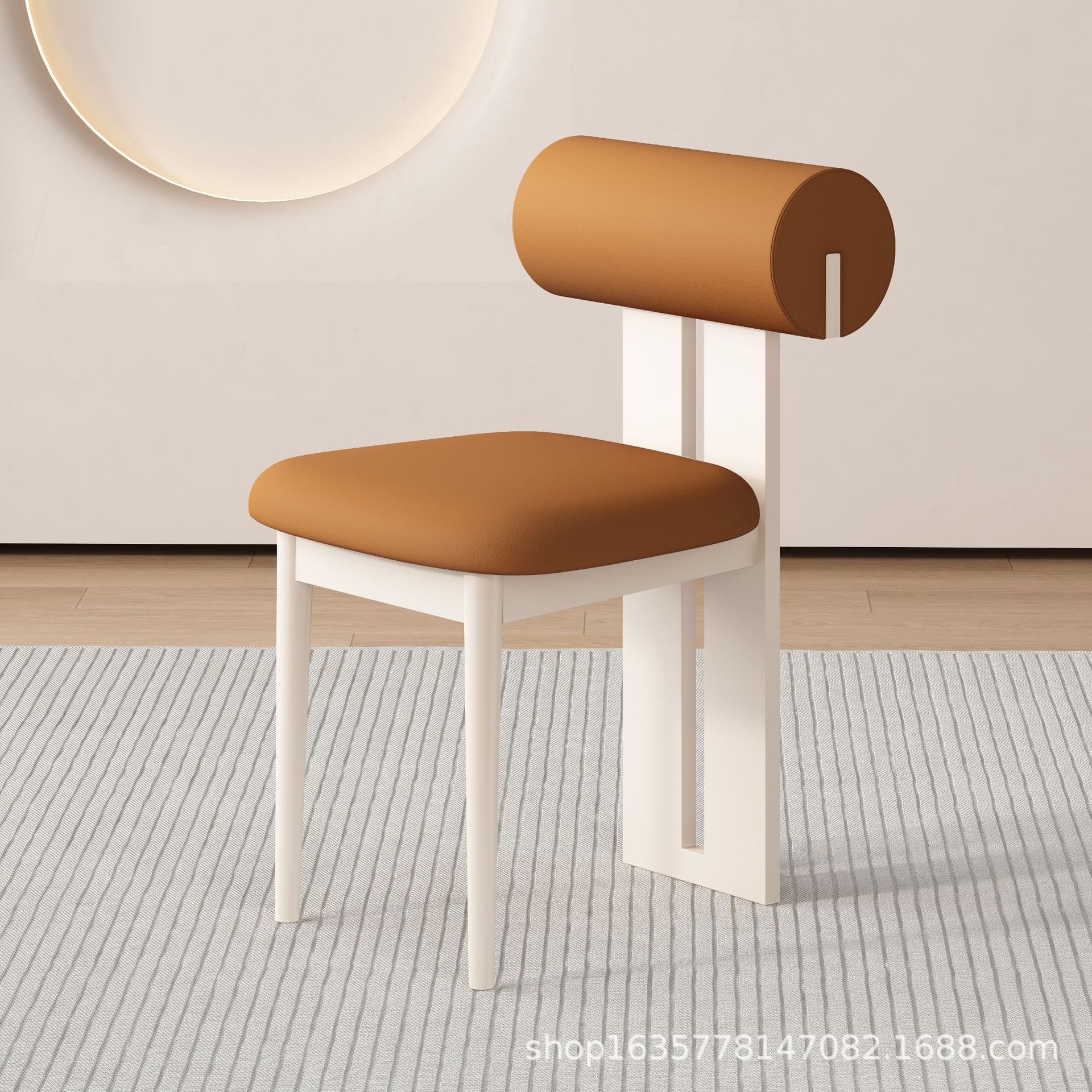 Silla de comedor de madera maciza medieval francesa retro silla de respaldo doméstica diseñador nórdico silla de hipopótamo casual fábrica de origen
