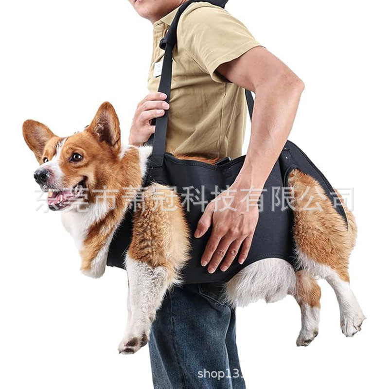 新款狗狗宠物可调节牵引绳辅助带高龄老年犬受伤康复狗助力胸背带