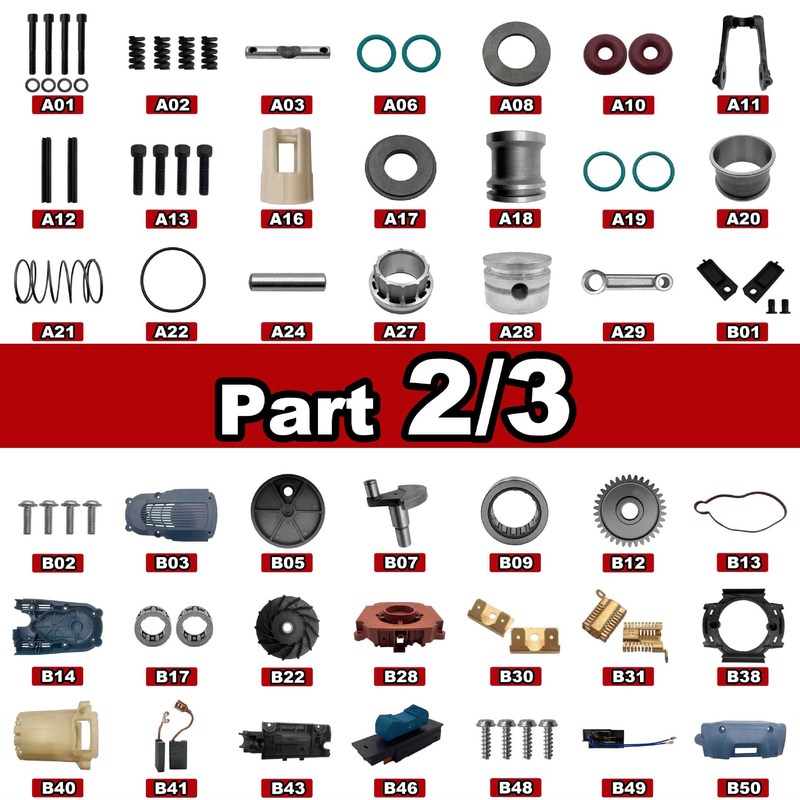 博世爆破ハンマーGSH16-28 GSH16-30予備品B部分を交換する|undefined