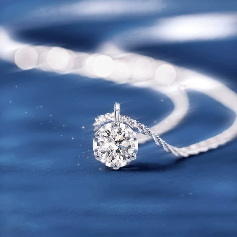 Светлячок S925 стерлингового серебра Moxuxanstone Starlight Crown ожерелье 2025 новая благородная легкая роскошная женская цепочка ключицы