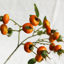 仿真花玫瑰果红果发财果仿真果子冬青果圣诞婚庆家居装饰高仿真