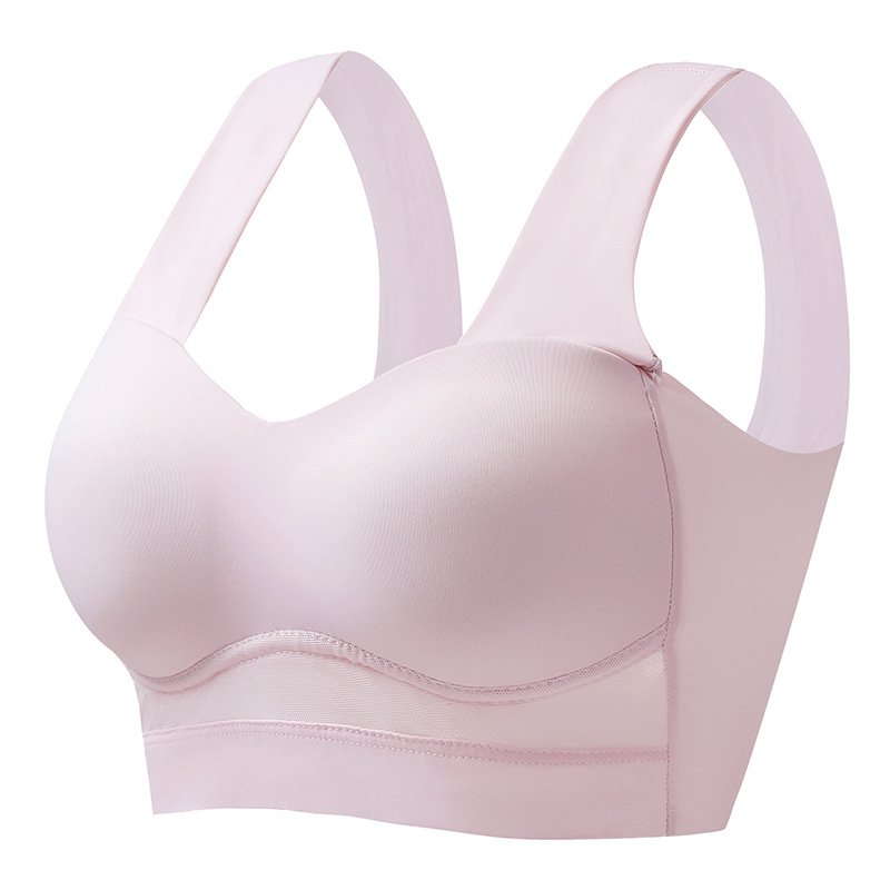 Seamless push-up belleza espalda envuelta pecho chaleco inalámbrico ropa interior de las mujeres de una sola pieza de La Copa fija colección de mama sujetador del sueño