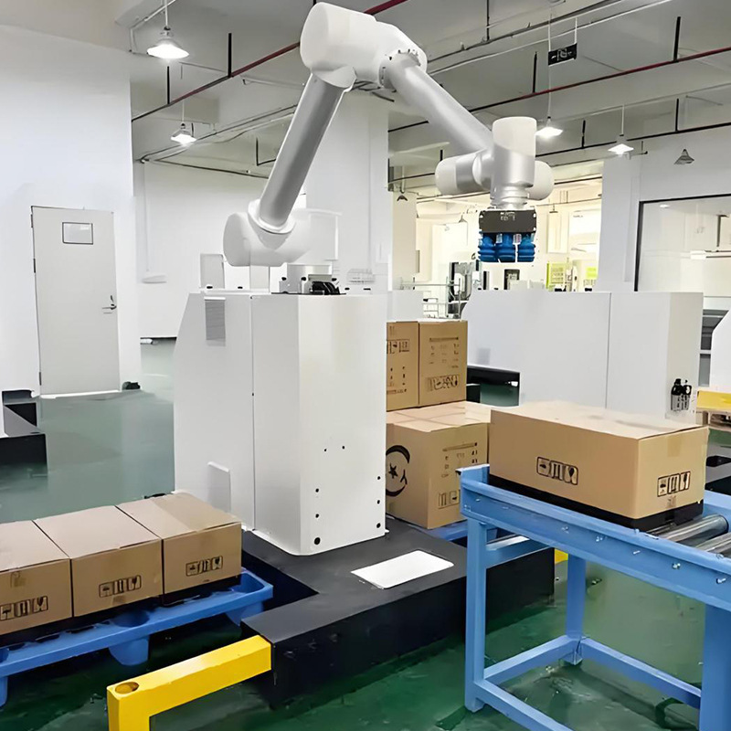 全自動協働ロボットマニピュレーター、段ボール梱包・搬送工場生産ライン用ロボットアーム|undefined