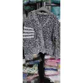 四条杠短款粗棒针织开衫2023秋冬网红新款宽松慵懒风毛衣外套情侣