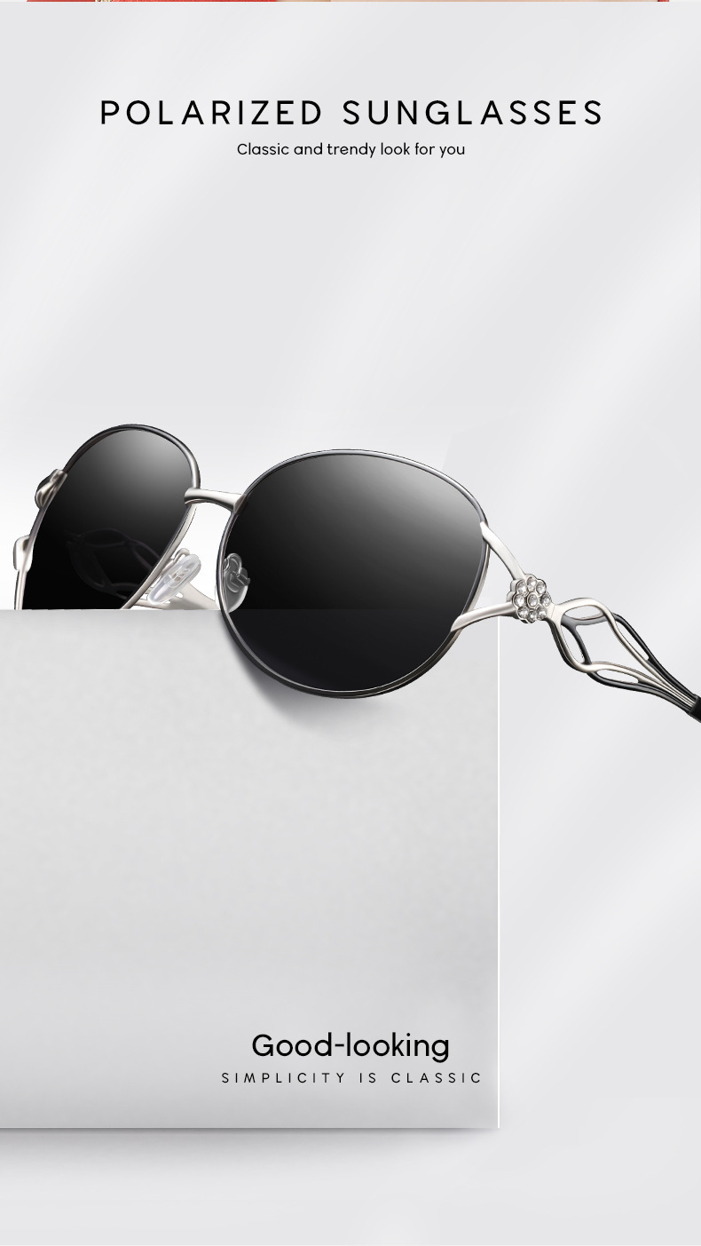 Ig Style Geometric Tac Oval Frame Diamond Full Frame Women's Sunglasses display picture 2