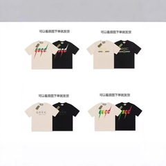 新しい古代GUフルプリントCCIベルクロ半袖インターネット有名人イントップス服男性と女性のトップスTシャツカップルスタイル