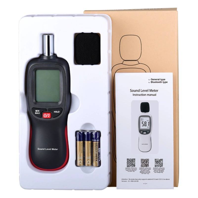 Цифровой шумомер Wintact, мини-шумомер, измеритель уровня звука, децибелметр, измеритель уровня шума WT85B с Bluetooth