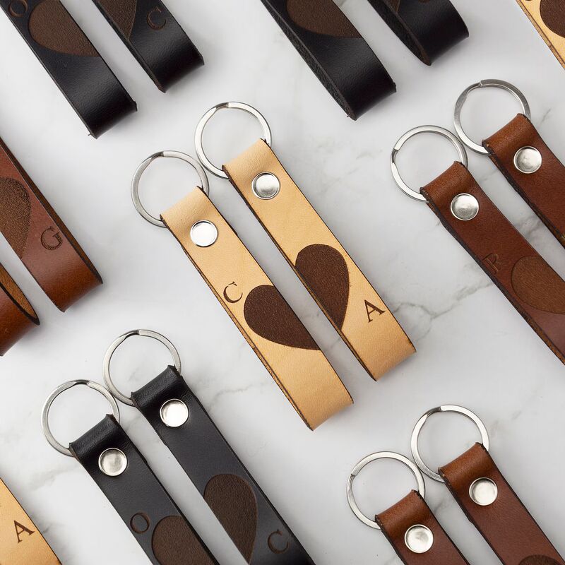 Etsy Best-Selling Engraved Name Keychain Creative Pu Leather Keychain Solid Color Couple Pendant Valentine's Day Style Etsy Best-Selling Engraved Name Keychain Creative Pu Leather Keychain Solid Color Couple Pendant Valentine's Day Style