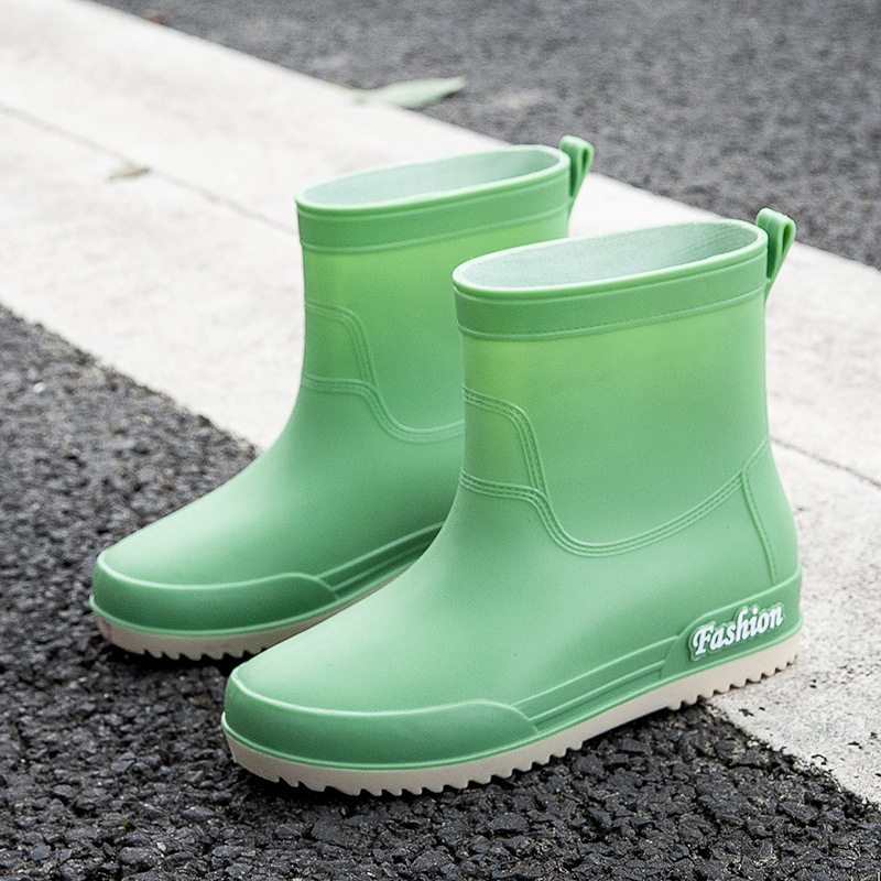 Botas de lluvia de mujer zapatos de lluvia de mujer 2023 nuevas botas de lluvia de barril alto para mujeres comercio exterior de Corea del Sur al por mayor transfronterizo
