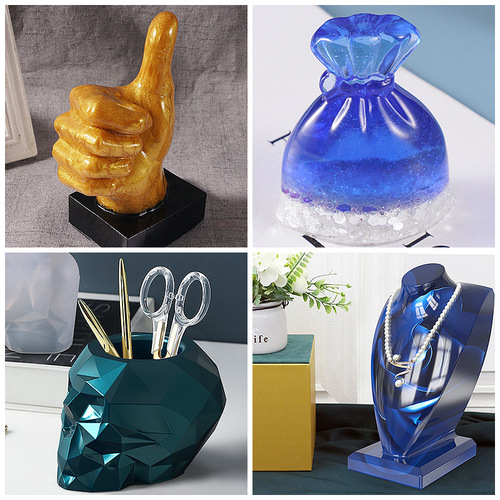 35 silicone molds for candles, eggs, lampshades, stones, deers, pumpkins, skulls, thumb ornaments, silicone molds