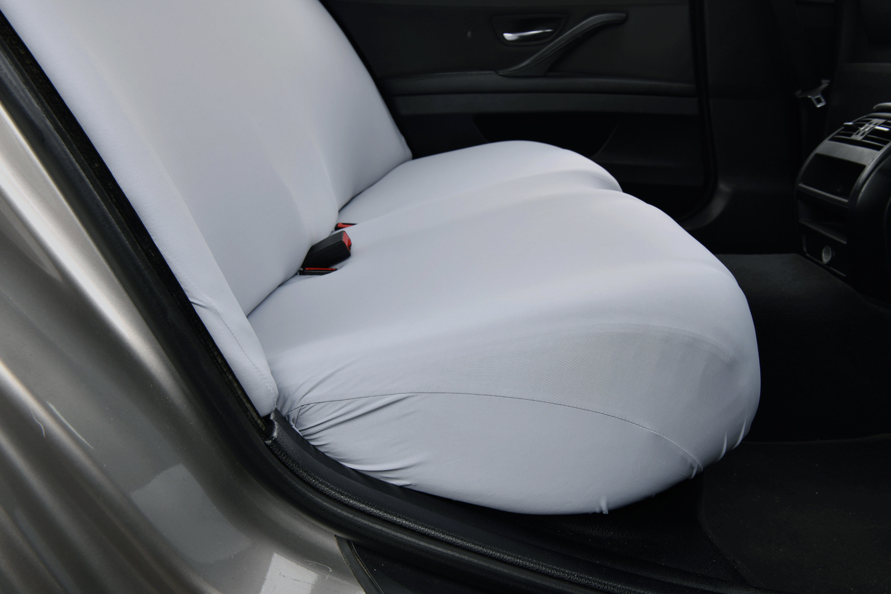 Elastic car cooling rear seat cushion cover, ice silk backrest seat cushion integrated seat protector, universal fit