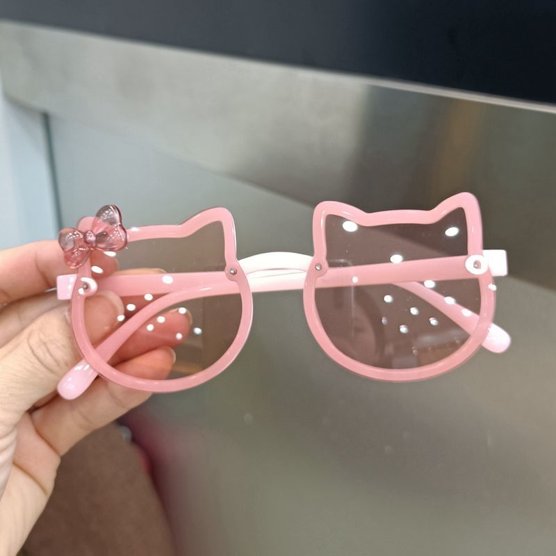 Children's sunglasses for girls, anti-UV, cute and super cute baby glasses, little girl's soft-legged silicone polarized sunglasses