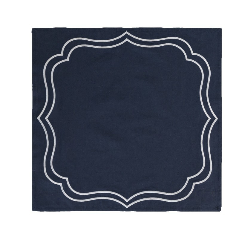 亚麻刺绣餐巾餐垫外贸隔热垫氛围感桌面布艺婚礼餐巾垫Napkins|undefined
