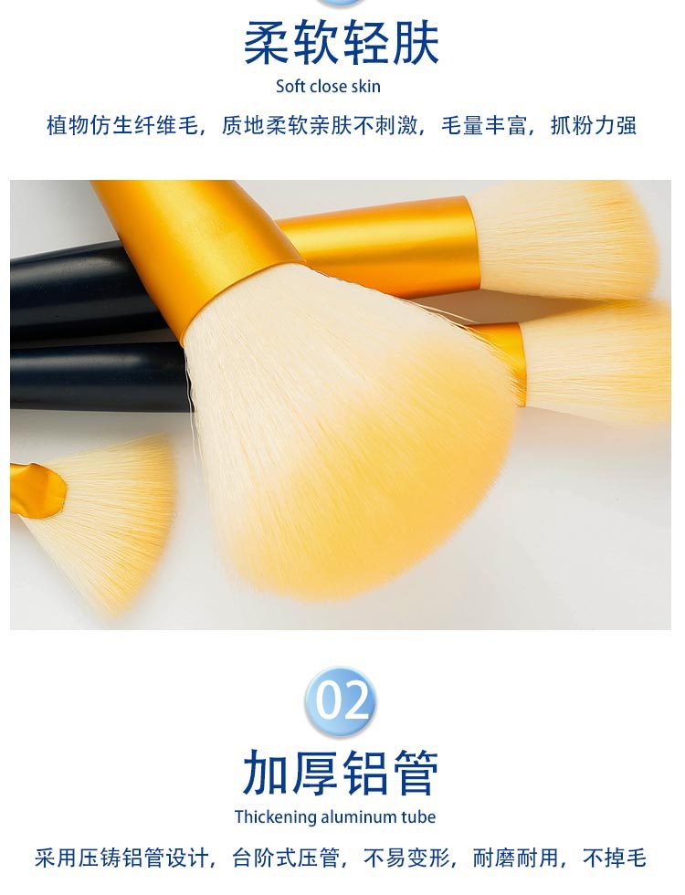 Cross-border Star Movement Makeup Brush Set for beginners, Cangzhou soft bristle concealer brush, eyeshadow brush, contouring brush, high-gloss brush wholesale Application Scenario