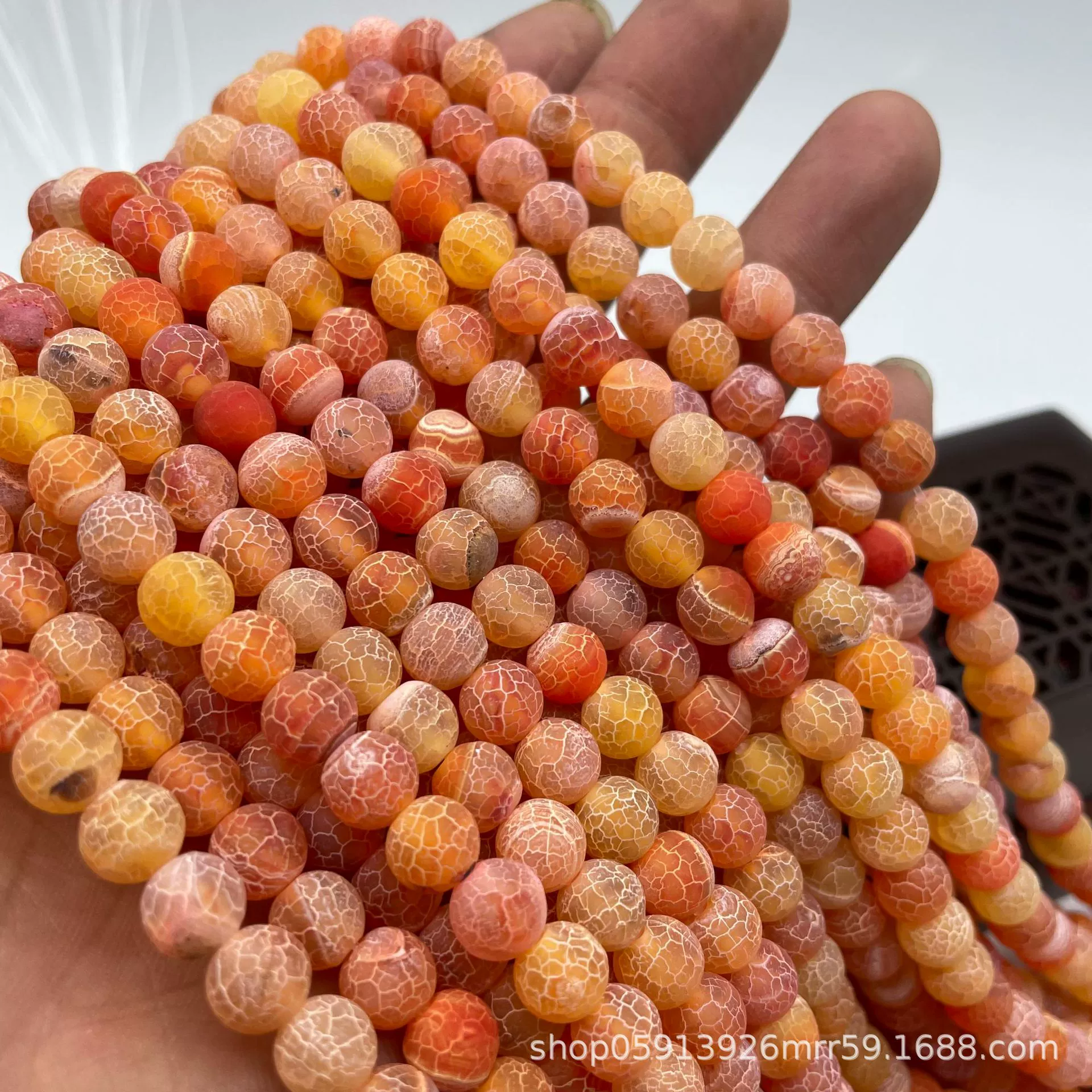 Organic agate matte accessory, accessories, round beads, DIY