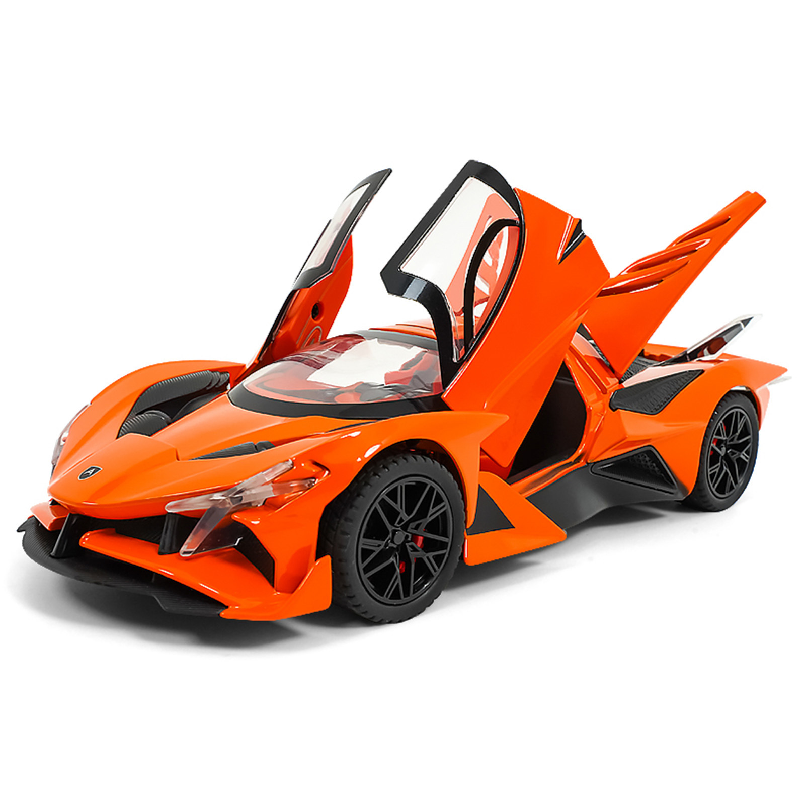 1: 24 Apollo EVO Spray modelo de automóvil de aleación recargable eco sonido y luz marea para jugar adornos juguetes para niños