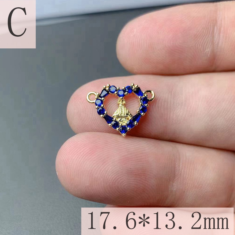 4g Weight Pendant Jewelry Making Type Rhinestones Inlay Material DIY Jewelry Accessories Classification 1 Piece Quantity Copper Material Totem, Heart Shape Pattern Inlay Design Simple Style, Classic Style Style 1 Piece Copper Rhinestones Totem Heart Shape Pendant 5