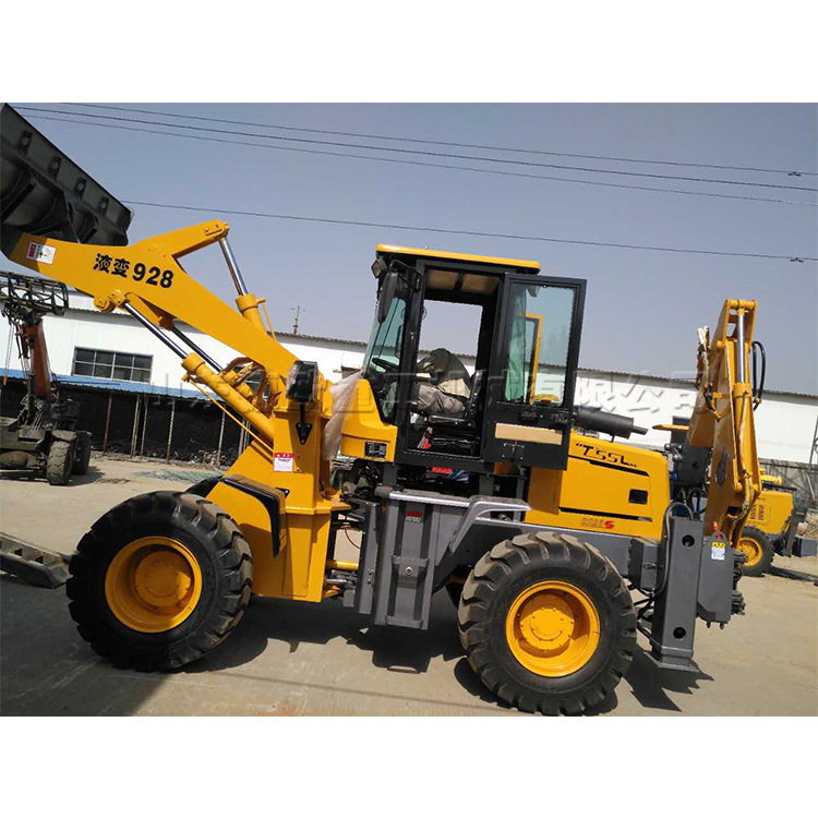 建筑工程铲运上料机 两头忙运输装载机 座驾式液压挖掘装载机