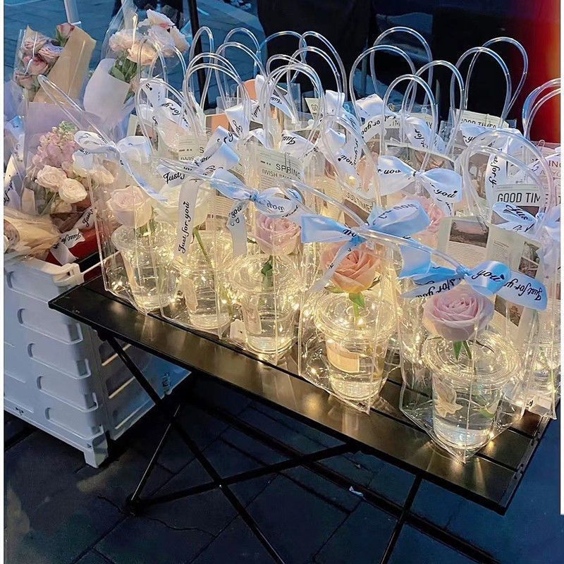 PVC 핸드백 + 램프 + 컵 + 뚜껑 - 10개