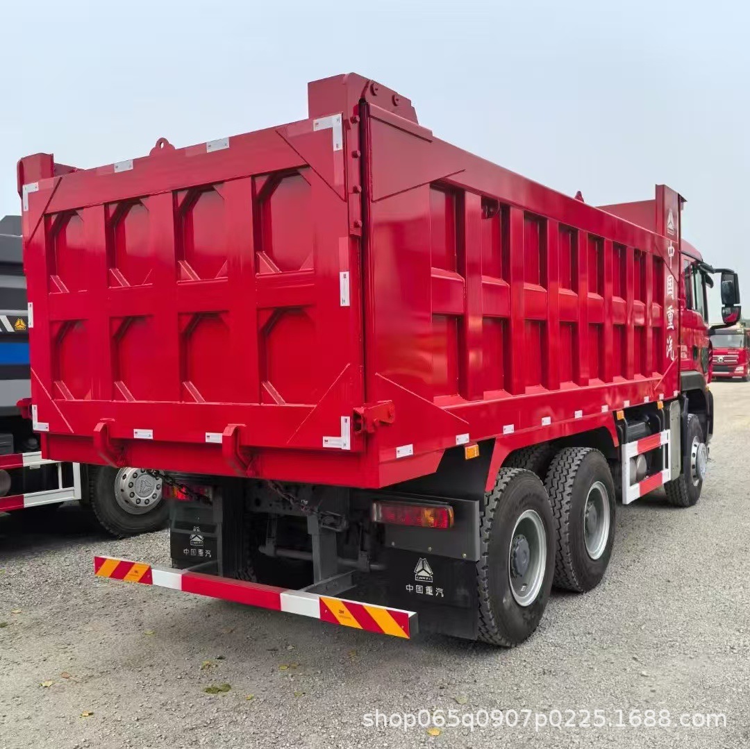 Export Sales Howo Tx371 Dump Truck 10 Wheels 375 Horsepower Dump Truck National Three Engine