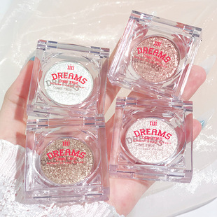 Makeup Xixi Starry Brightening Highlight Eyeshadow Pearlescent Diamond Explosive Sparkling Cowherd Weaver Flat Replacement