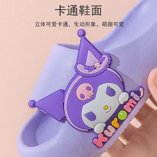 Sanrio Children's Summer  New Medium Kids EVA Soft Sole Home Slippers for Outdoor Wear Beach Shoes