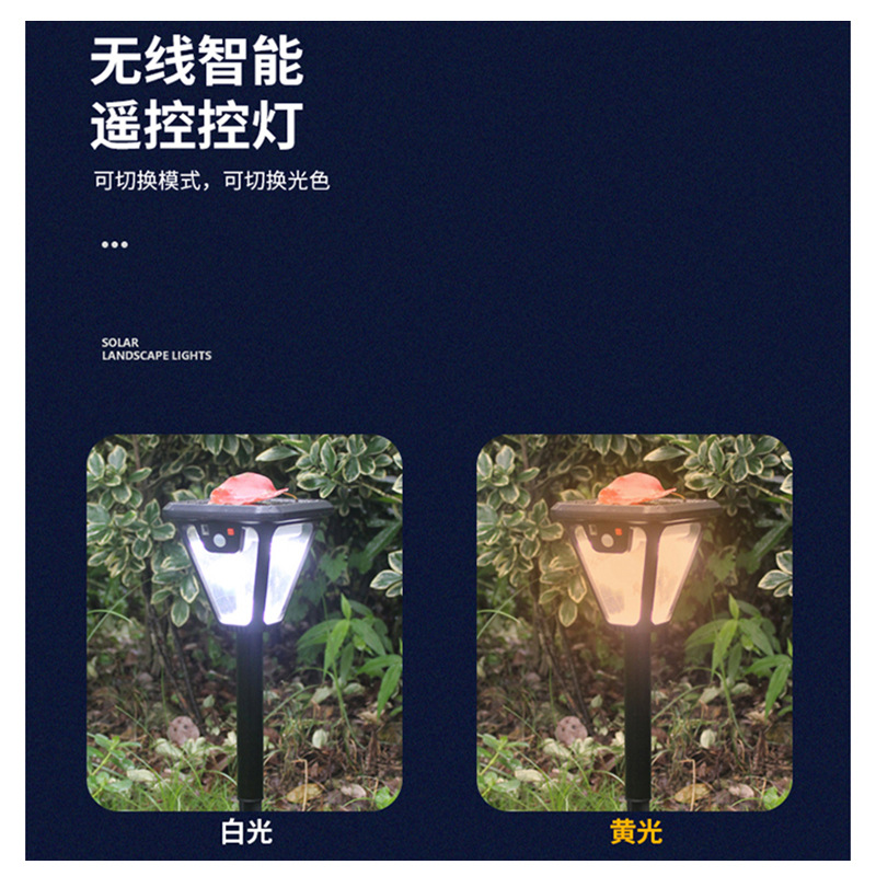 Nueva lámpara de paisaje solar al aire libre impermeable lámpara de pared de inducción paisaje Pilar lámpara de césped foto árbol proyector lámpara de pared