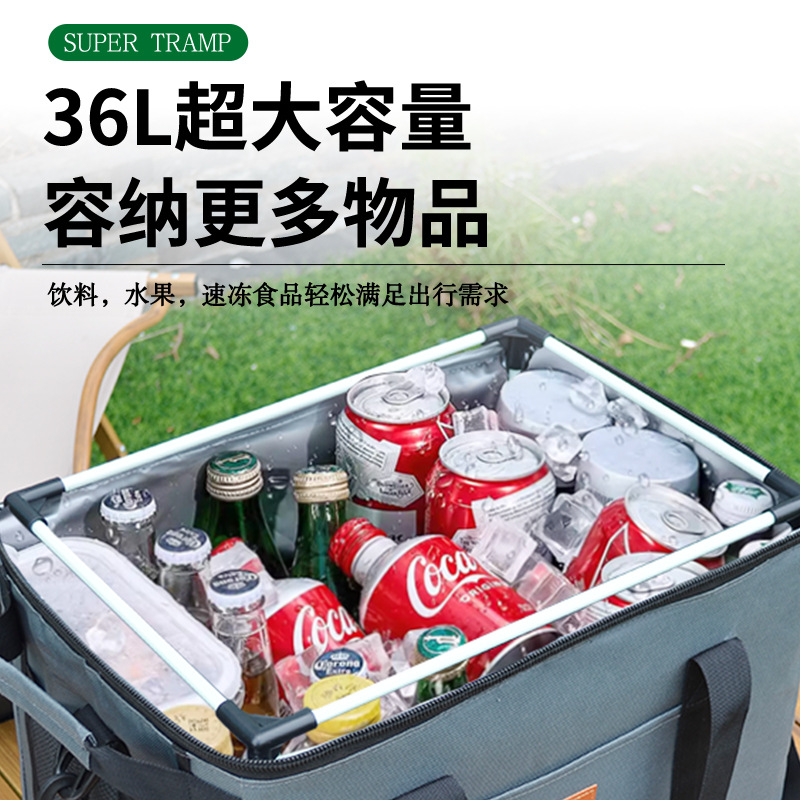 Bolsa de aislamiento térmico portátil de papel de aluminio para refrigerador aislante térmico de alta capacidad para refrigerador aislante térmico de automóvil image 5