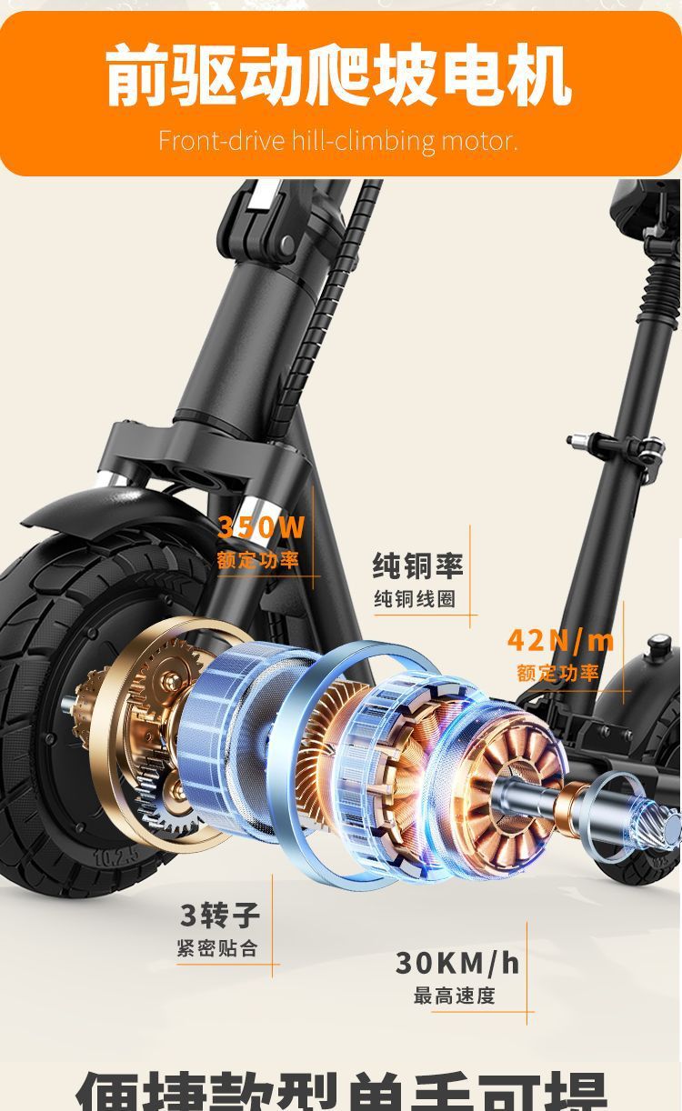 License-Free Folding Electric Scooter, Mini Scooter for Adults