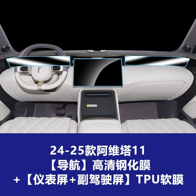 Central Control Navigation Tempered Film Screen: Car interior film - 24-25-avita-11-navigation-hd-tempered-film-instrument-screen-passenger-screen-tpu-soft-film