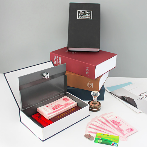 A creative simulation book safe box, book safe, coin bank, and money storage box for one-piece dropshipping manufacturers.