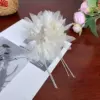 2# white butterfly love flower