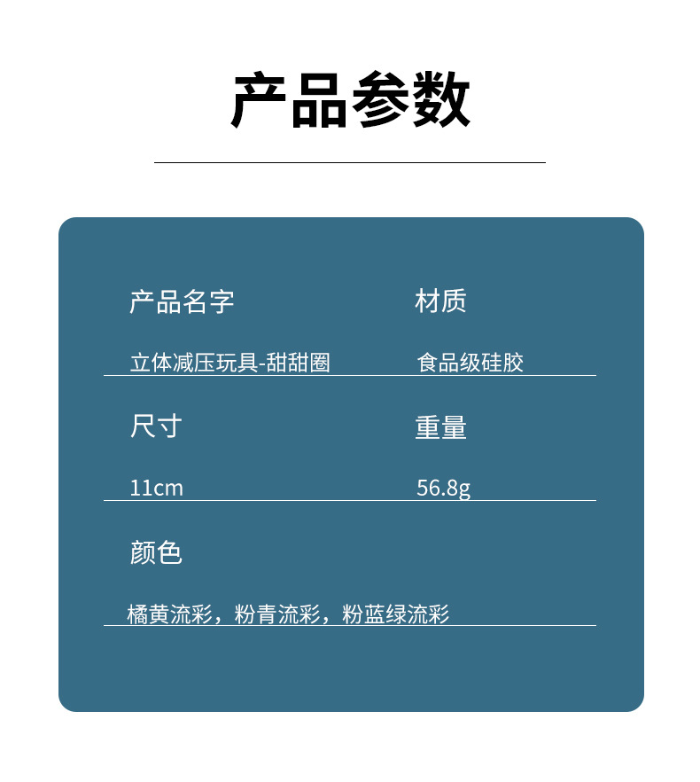 恐龙独角兽3D解压球硅胶减压雪糕甜甜圈捏捏乐减压发泄立体玩具恐详情21