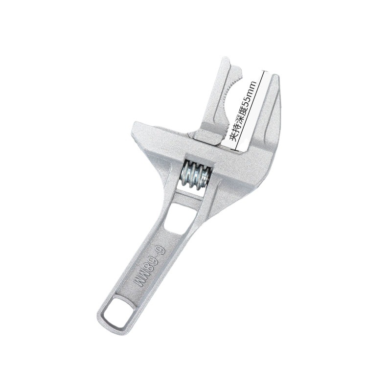 Llave de baño de gran apertura de mango corto multifunción llave de boca abierta herramienta de instalación y mantenimiento de aire acondicionado de tubería de drenaje