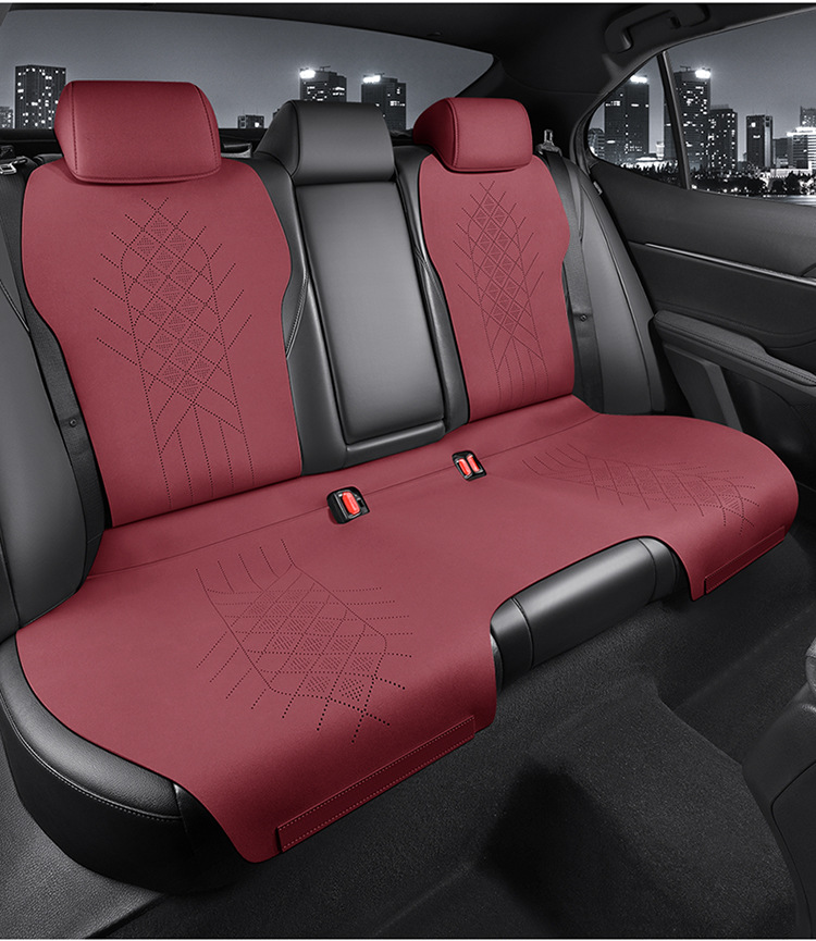Toyota Crown, Highlander, Camry, and Avalon Are Suitable for Half-Pack Breathable Suede Saddle Pads and Seat Covers
