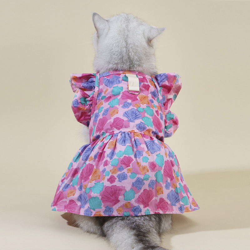 Sweet Cotton Flower Bow Knot Pet Clothing display picture 7