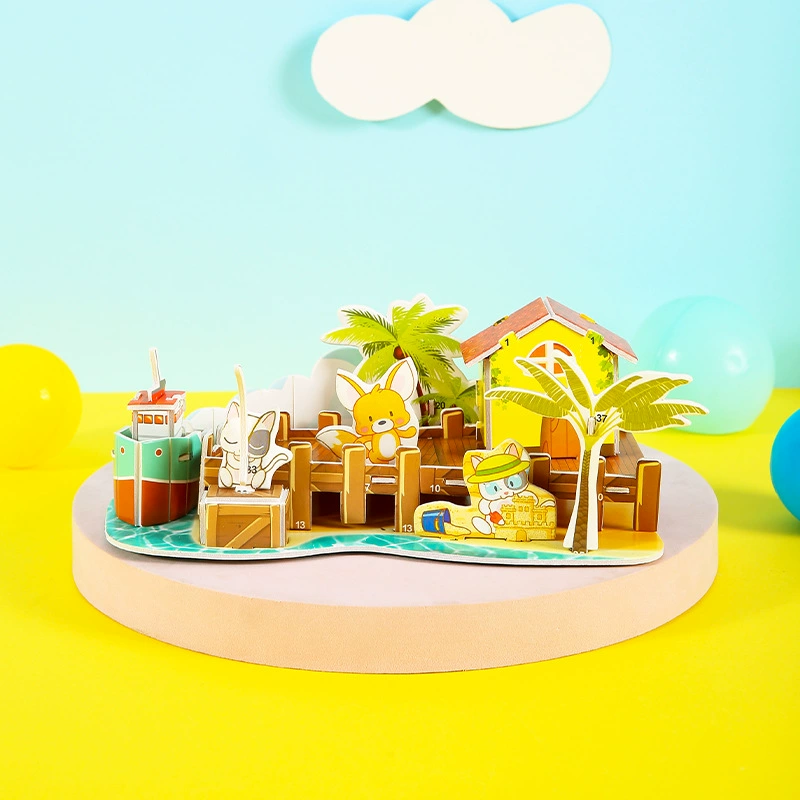 Three dimensional brainteaser, smart toy, 3D, early education, DIY