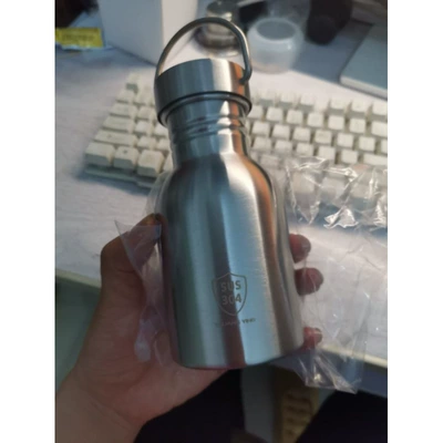 Motorcycle spare fuel tank 304 stainless steel small portable gasoline canister auxiliary fuel tank gasoline jug oil bottle diesel 2 liters (Fuel tank) - 035-liters-holds-approximately-07-jin-5cm-diameter-dimensions-15x7cm