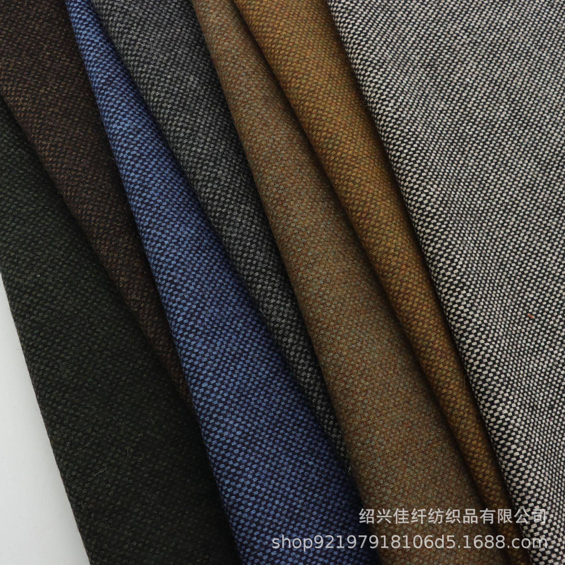 现货 50羊毛港花呢520克布料 适合大衣西装 鞋帽 马甲 服装等面料