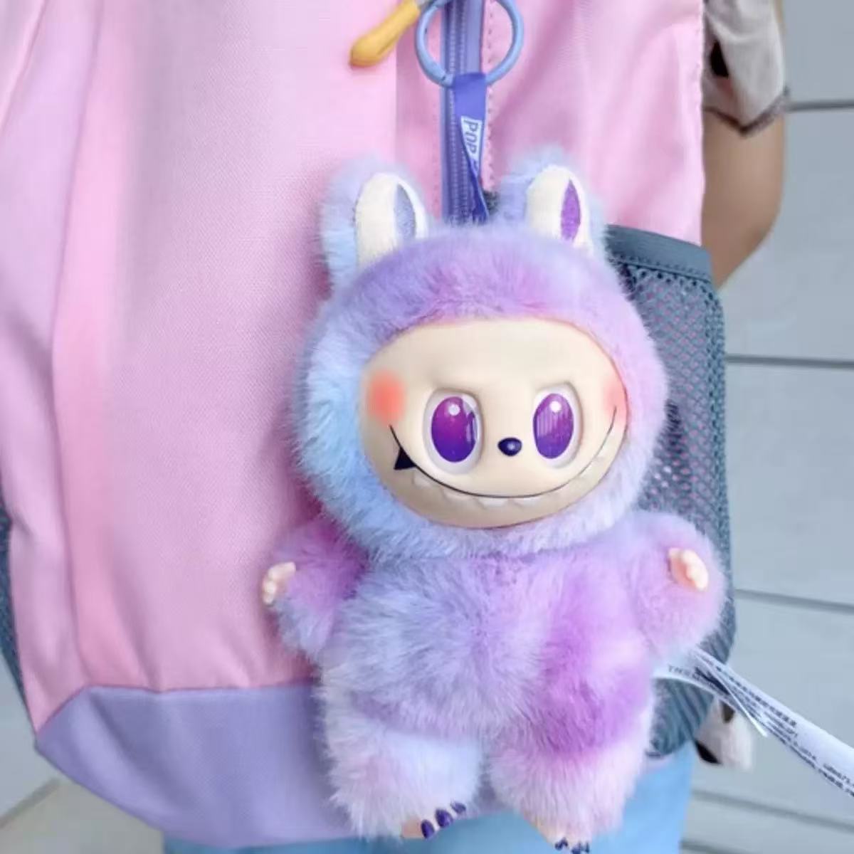 Popular Labubu Third Generation Plush Pendant Bubble Mart Blind Box Trendy Toy Car Hanging Ornament Doll Figurine