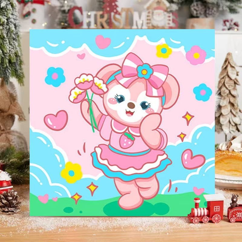 サンリオデジタル油絵 diy 手描きカラーリングクロミメロディー漫画かわいい装飾画メーカー卸売|undefined