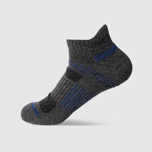 Cross-border Foreign Trade Sports Socks Mesh Socks Men's Breathable Sweat-Absorbent Ankle Socks Summer Short-Height Running Basketball Fashion Socks Cotton
