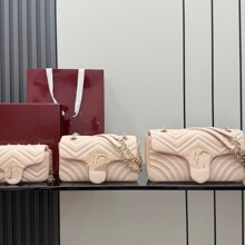 高品质G家新款marmont马蒙包小号22cm单肩斜挎包真皮原厂羊皮女包