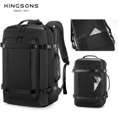 Jinshengs トラベルバッグアウトドア 35L 大容量バックパック多機能コンピュータコンパートメントバックパックカジュアル荷物バッグ