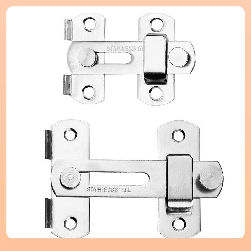 Утолщённая застёжка из нержавеющей стали противоугонный bolt lock push-pull раздвижной двери, 90 градусов, угол двери, защёлка клетки для животных, защёлка двери, защёлка замка