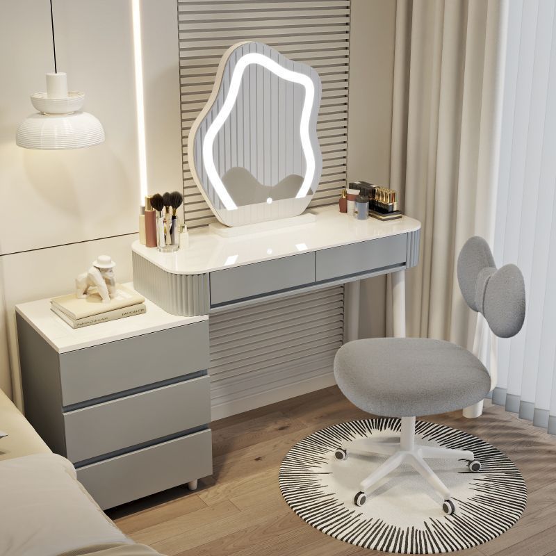 그레이 100 테이블 + 캐비닛 + 거울 + 팬더 의자