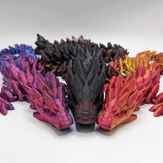 Cross-border explosions 3D printing dragon toy suit dragon egg dragon surprise gift creative hand-made ornaments factory direct sales