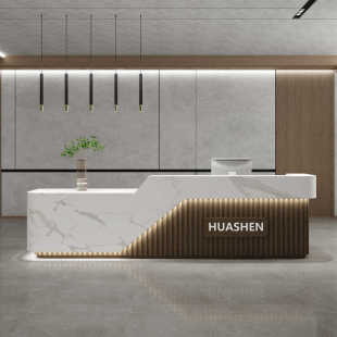 Company Front Desk Reception Desk Hotel Modern Chinese Cashier Beauty Salon Bar Training Institution Shop Counter Table